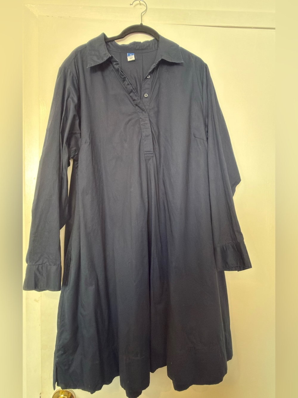 Blue cotton Old navy swing babydoll dress, size XL